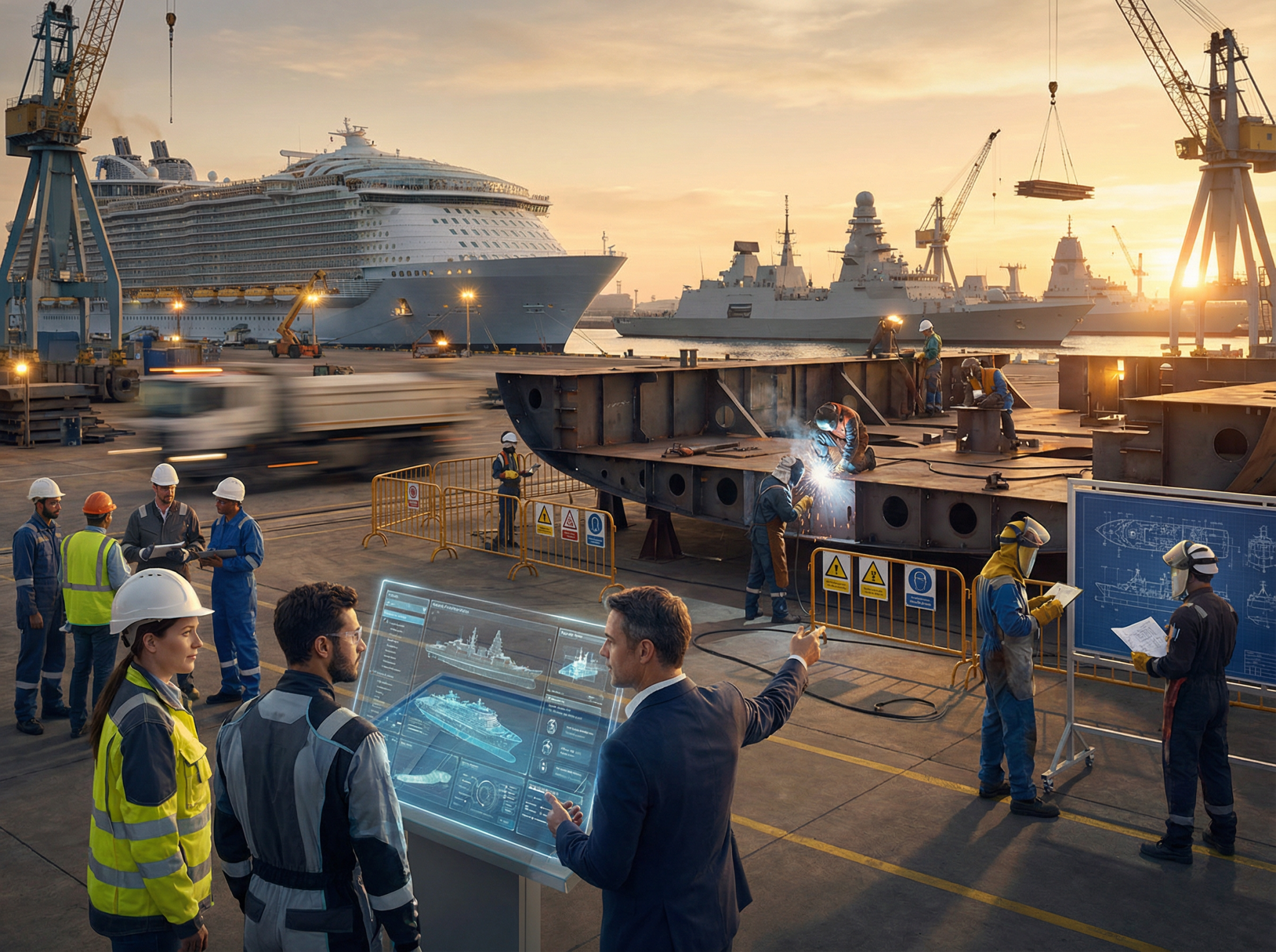 Les enjeux du recrutement dans la construction navale